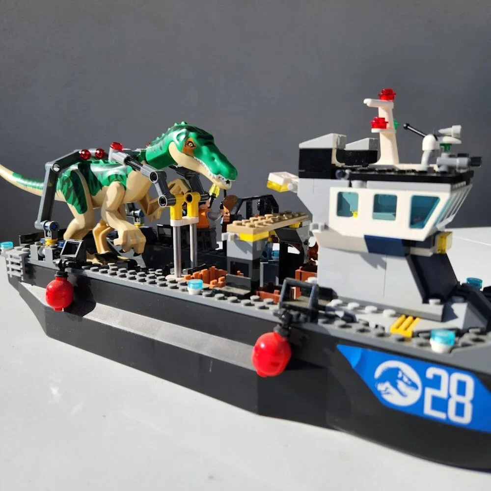 LEGO Jurassic World Park Baryonyx Dinosaur Boat Escape 76942 Building Set Set, B
